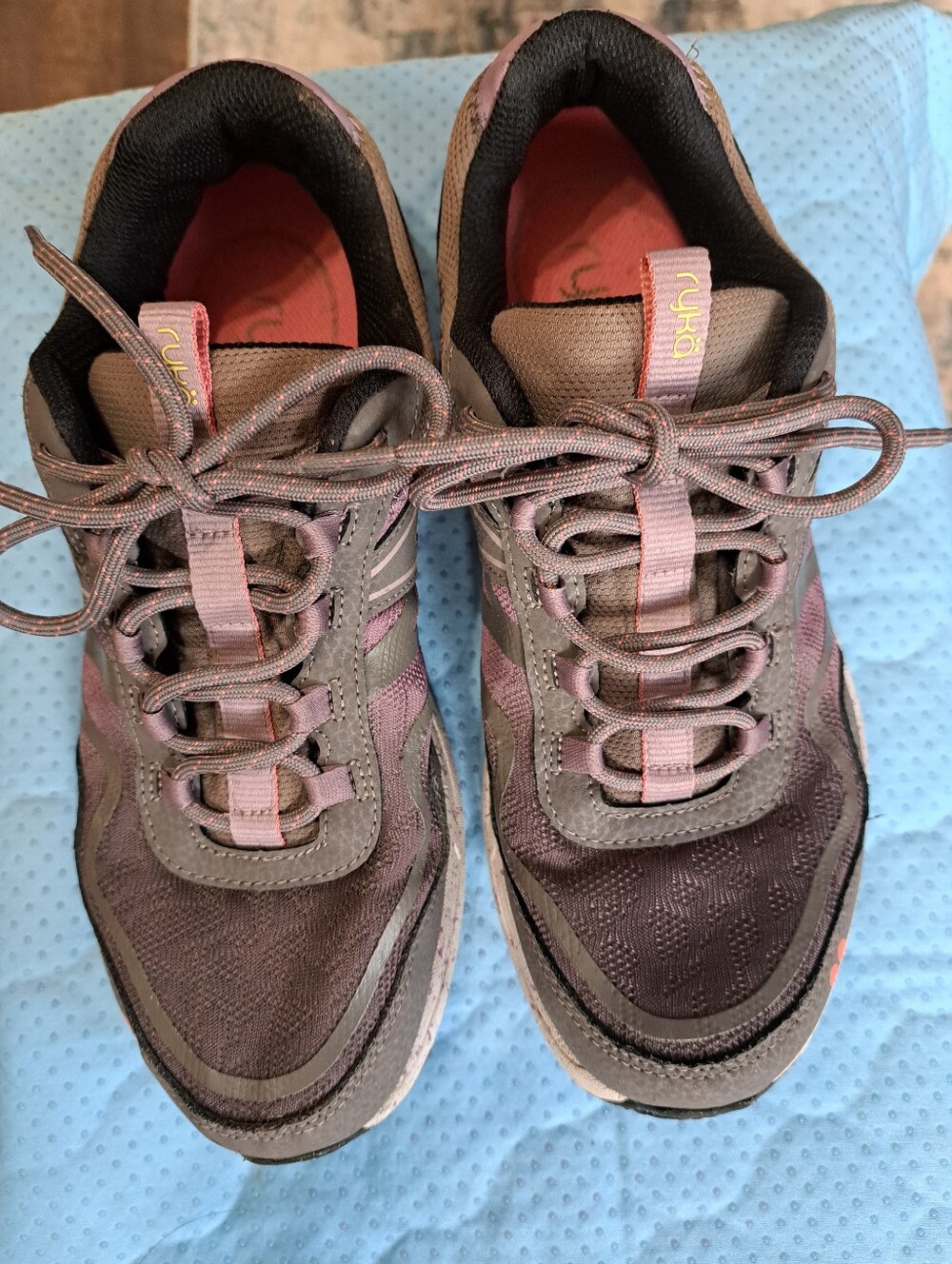 Ryka Women's Gray, Purple, and Pink Athletic Sneakers